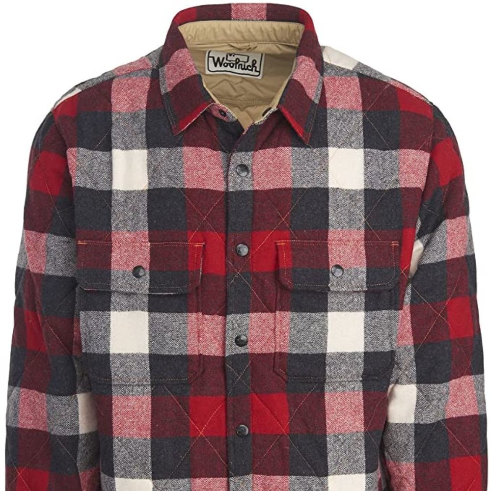 Woolrich Men's Mill Wool Quilted Shirt Jacket - Small